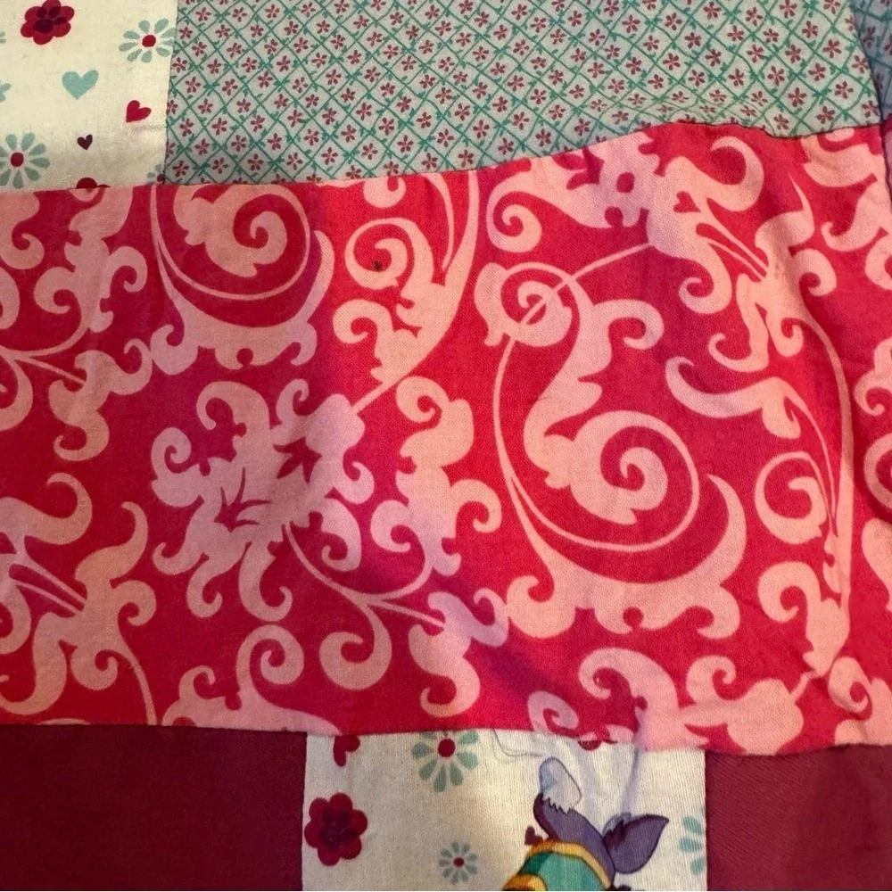 Beautiful Quality Paw Patrol Reversible Handmade Quilt 29” x 47.5 EUC